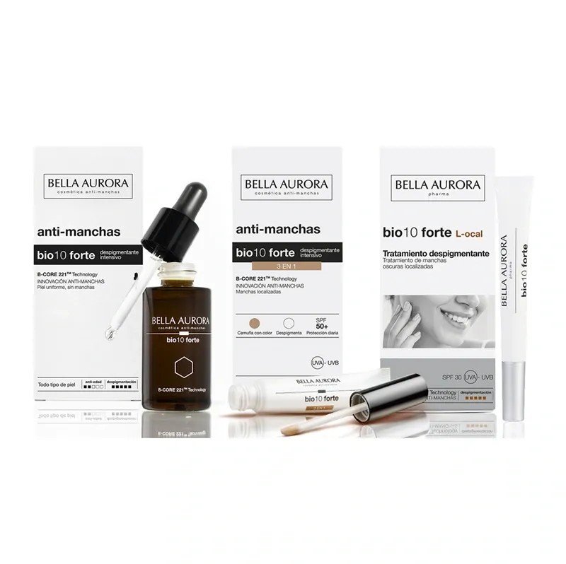 Produkte aus der Bella Aurora bio10 forte Linie