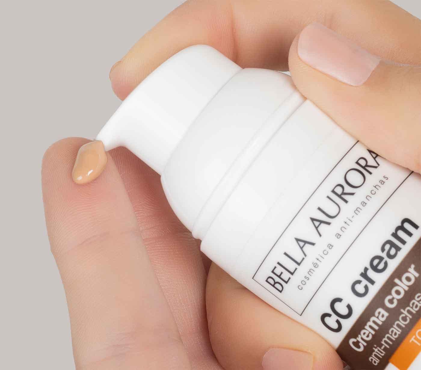 CC Cream Farbcreme gegen Pigmentflecken, mittlerer Ton, SPF50+